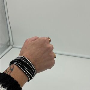 Swarovski Black and Silver Bracelet wrap